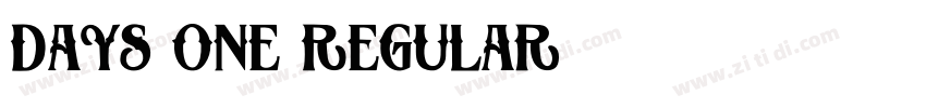 Days One Regular字体转换 Days One Regular字体转换